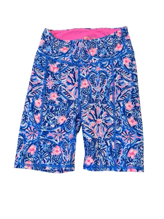 Lilly Pulitzer Pants - Lilly Pulitzer Blue & Pink Floral Performance Bike Shorts